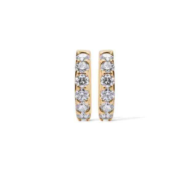 Diamond Hoop Earrings 0.70 ct. 10K Yellow Gold