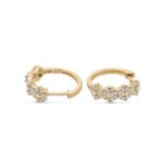 Diamond Hoop Earrings 0.45 ct. 10K Yellow Gold