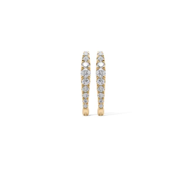 Diamond Hoop Earrings 0.40 ct. 10K Yellow Gold