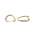 Diamond Hoop Earrings 0.40 ct. 10K Yellow Gold