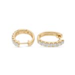 Diamond Hoop Earrings 0.90 ct. 10K Yellow Gold