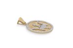 Diamond Maserati Symbol Pendant 0.76 ct. 10K Yellow Gold