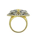 Diamond Tiger Head Ring 1.56 ct. 10K Yellow Gold