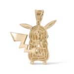 Diamond Canary pikachu Pendant 1.92 ct. 10K Yellow Gold