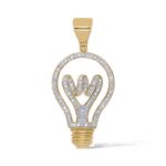 Diamond Bulb Pendant 0.56 ct. 10K Yellow Gold