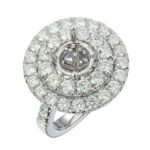 Diamond Ring2.36 ct. 14K White Gold 7.50 g