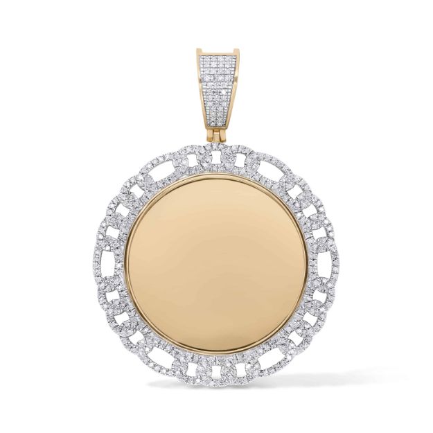 Diamond memory, picture  Pendant  0.64 ct. 10K Yellow Gold