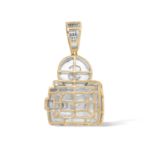 Diamond Wallet Pendant 0.95 ct. 10K Yellow Gold