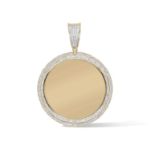 Diamond Memory, Picture Pendant  0.57 ct. 10K Yellow Gold