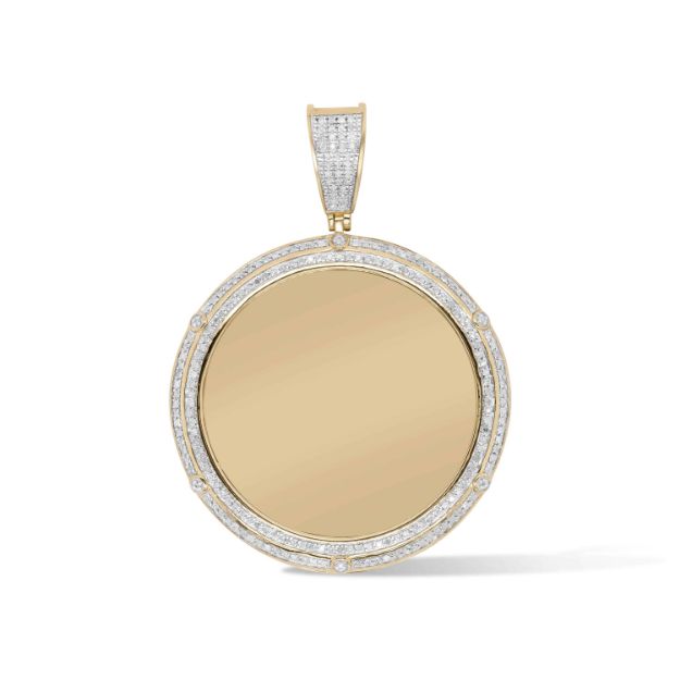 Diamond Memory, Picture Pendant  0.57 ct. 10K Yellow Gold