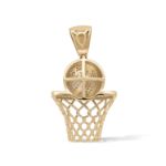 Diamond Basketball Hoop Pendant 0.63 ct. 10K Yellow Gold