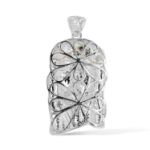 Diamond Jesus Pendant  12.00 ct. 10k White Gold