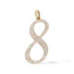 Diamond Number 8 Pendant 0.55 ct. 10K Yellow Gold