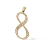 Diamond Number 8 Pendant 0.55 ct. 10K Yellow Gold