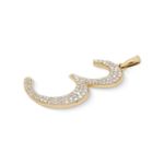 Diamond Number 3 Pendant 0.50 ct. 10K Yellow Gold