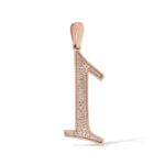 Diamond Numeric 1 Pendant 0.31 ct. 14K Rose Gold