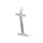 Diamond Letter I Pendant 0.44 ct. 10K White Gold