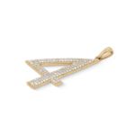 Diamond Number 4 Pendant 0.50 ct. 10K Yellow Gold