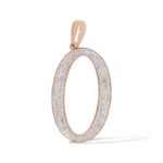 Diamond Letter O Pendant 0.40 ct. 14K Rose Gold