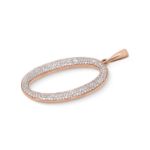 Diamond Letter O Pendant 0.40 ct. 14K Rose Gold