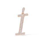 Diamond Letter I Pendant 0.44 ct. 14K Rose Gold