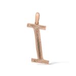 Diamond Letter I Pendant 0.44 ct. 14K Rose Gold