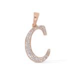 Diamond Letter C Pendant 0.17 ct. 14K Rose Gold