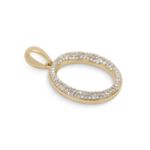 Diamond Letter O Pendant 0.25 ct. 14K Yellow Gold