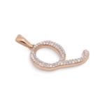 Diamond Letter Q Pendant 0.23 ct. 14K Rose Gold