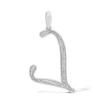 Diamond Letter L Pendant 0.40 ct. 10K White Gold