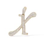 Diamond Letter X Pendant 0.60 ct. 10K Yellow Gold