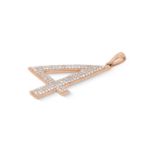 Diamond Numeric 4 Pendant 0.40 ct. 14K Rose Gold