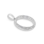 Diamond Letter O Pendant 0.25 ct. 10K White Gold