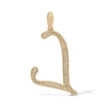 Diamond Letter L Pendant 0.40 ct. 10K Yellow Gold