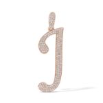 Diamond Letter J Pendant 0.40 ct. 14K Rose Gold