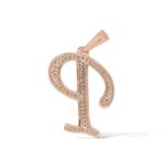 Diamond Letter P Pendant 0.25 ct. 14K Rose Gold