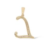 Diamond Letter L Pendant 0.18 ct. 14K Yellow Gold