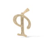 Diamond Letter P Pendant 0.25 ct. 14K Yellow Gold