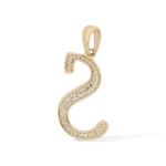 Diamond Letter S Pendant 0.20 ct. 14K Yellow Gold