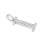 Diamond Letter I Pendant 0.20 ct. 14K White Gold