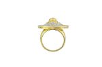 Diamond Lion Head Ring 0.59 ct. 10K Yellow Gold 11.45g