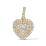 Diamond Heart Pendant 0.65 ct. 14K Yellow Gold