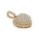 Diamond Heart Pendant 0.65 ct. 14K Yellow Gold