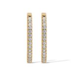 Diamond Hoop Earrings 0.20 ct. 14K Yellow Gold