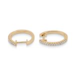 Diamond Hoop Earrings 0.20 ct. 14K Yellow Gold