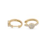 Diamond Hoop Earrings 0.35 ct. 14K Yellow Gold