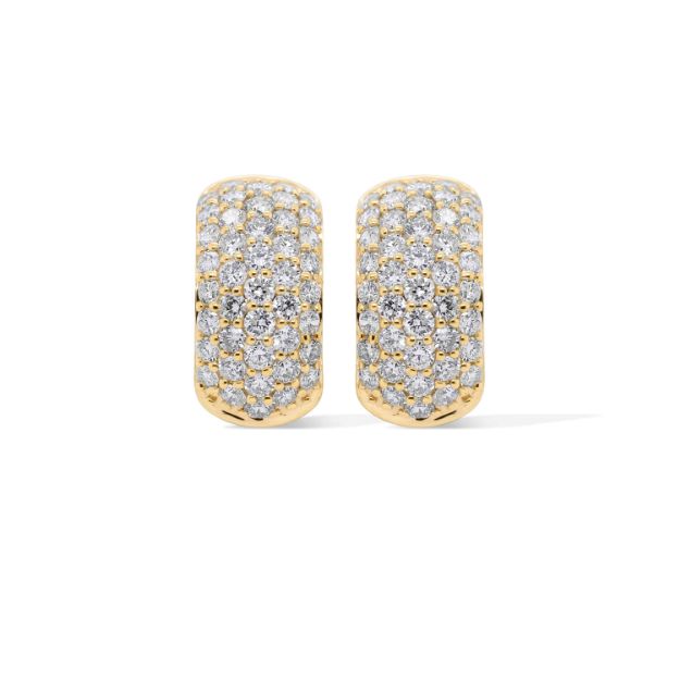 Diamond Hoop Earrings 1.35 ct. 14K Yellow Gold