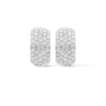 Diamond Hoop Earrings 1.35 ct. 14K White Gold