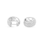 Diamond Hoop Earrings 1.35 ct. 14K White Gold