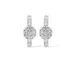 Diamond Hoop Earrings 0.35 ct. 14K White Gold